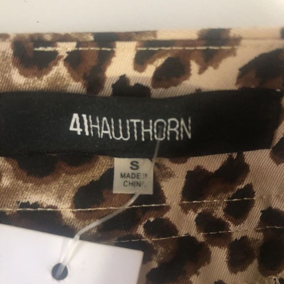 41 hawthorn Brown Small Kristina Leopard Print Pencil Skirt - Picture 3 of 10